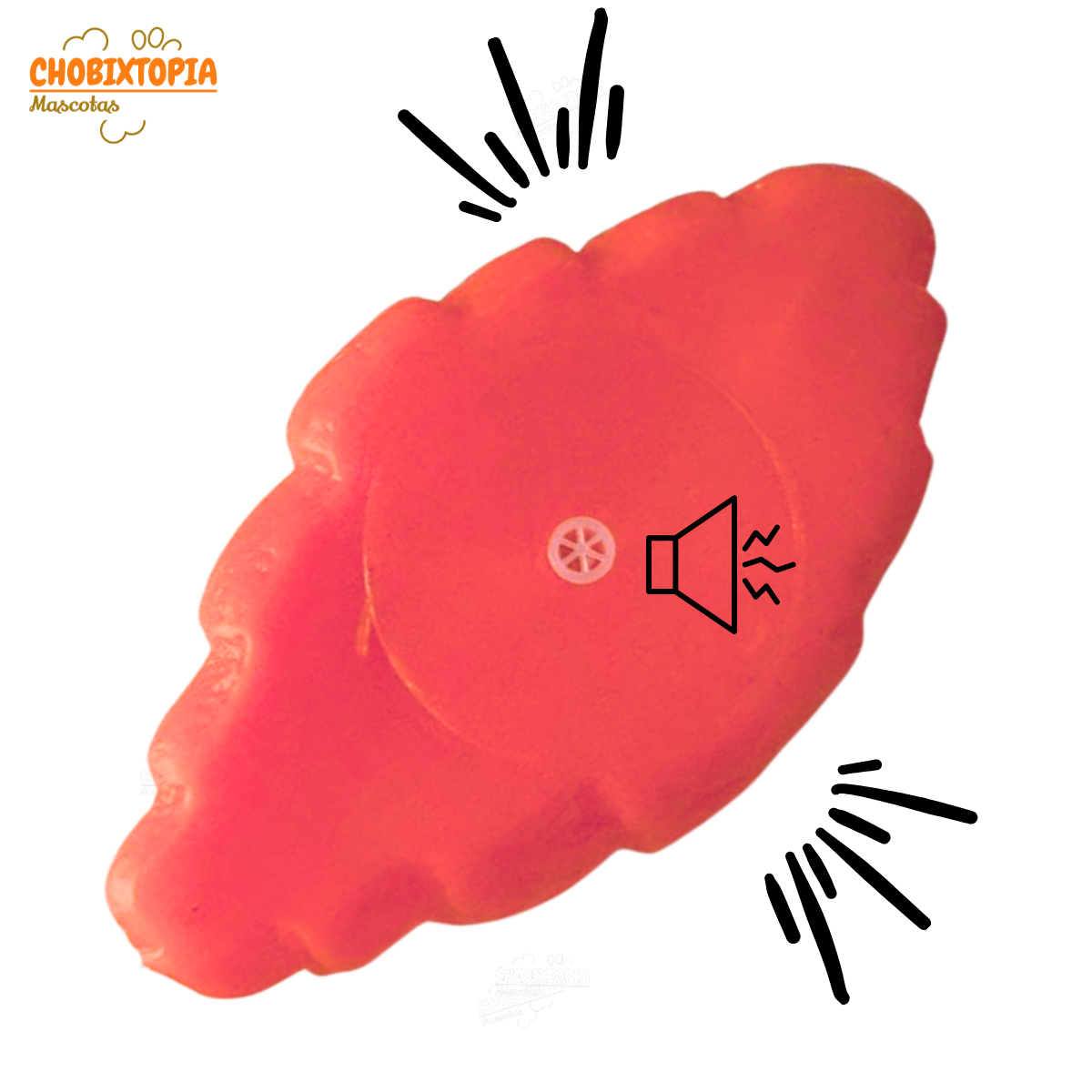 JUGUETE PARA MASCOTA-PERRO CROISSANT HOT DOG CORAL