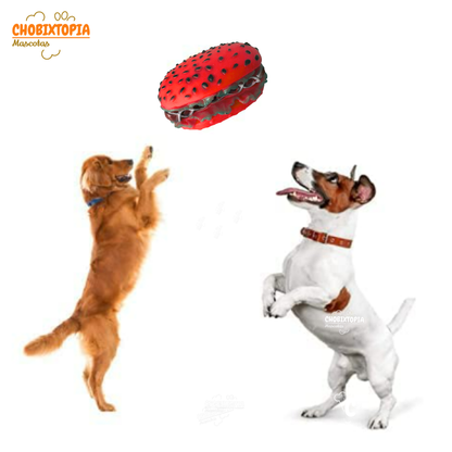 JUGUETE PARA MASCOTA-PERRO PAN CON HOT DOG-ROJO