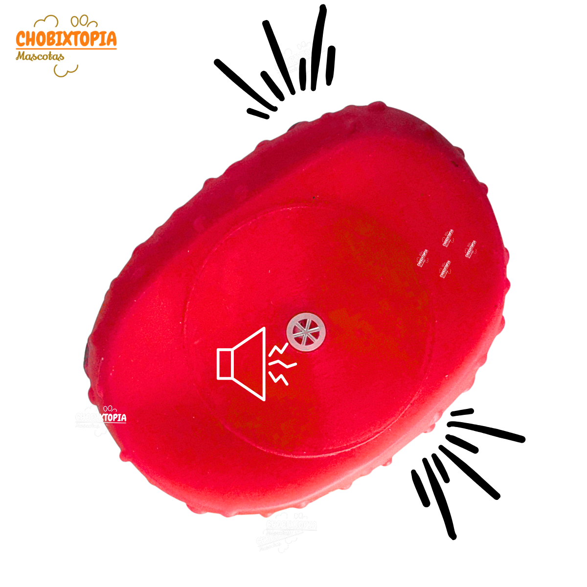 JUGUETE PARA MASCOTA-PERRO PAN CON HOT DOG-ROJO