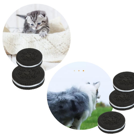 JUGUETE GALLETA OREO PARA PERROS-GATOS