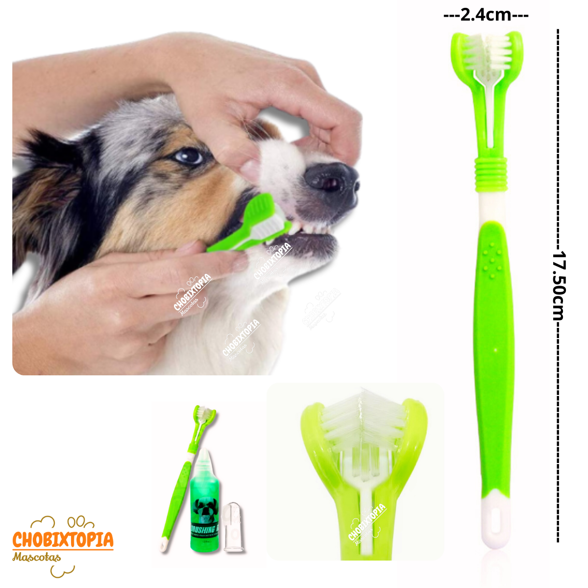 KIT DE LIMPIEZA DENTAL PARA MASCOTA - PERROS Y GATOS