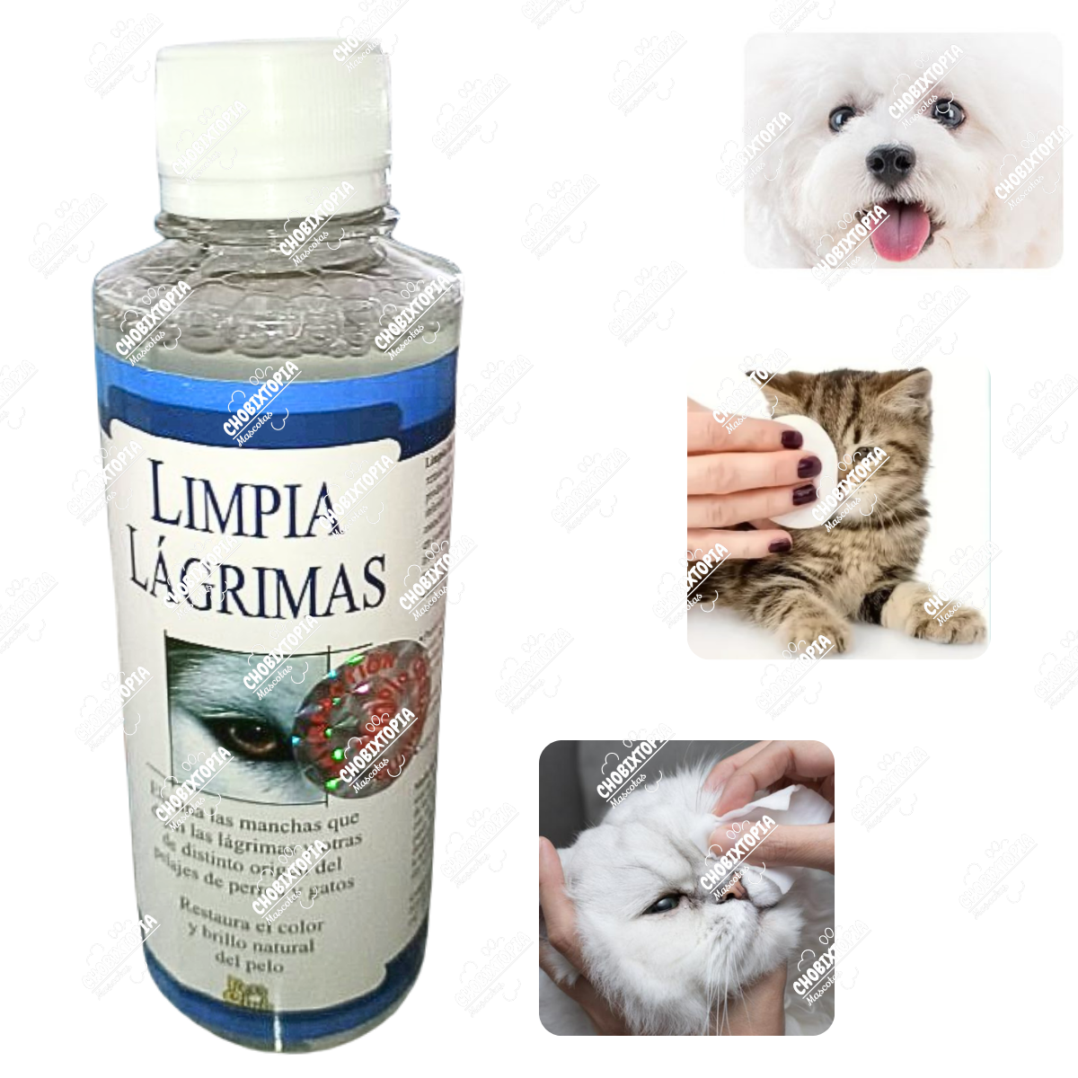 LOCION LIMPIA LAGRIMAS PERROS GATOS MASCOTA