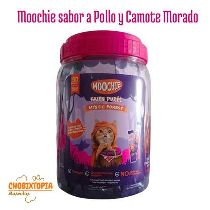 MOOCHIE FRASCO X 50 UND (POLLO Y CAMOTE MORADO)