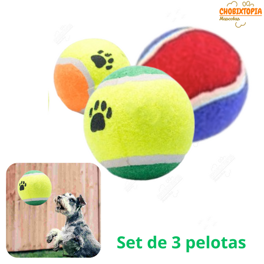 PELOTA DE TENIS DE ENTRENAMIENTO E INTERACCIÓN PARA PERROS