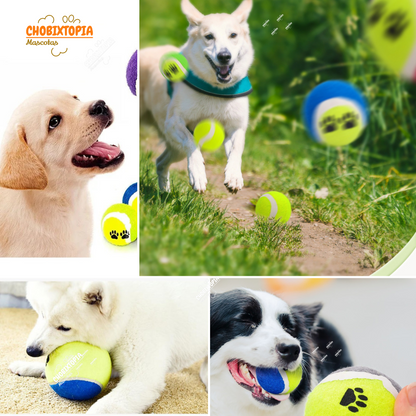 PELOTA DE TENIS DE ENTRENAMIENTO E INTERACCIÓN PARA PERROS