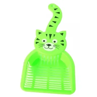 PALA RECOGEDOR PARA ARENA DE GATOS - VERDE