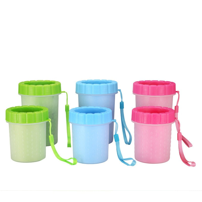 LIMPIA PATITAS PARA MASCOTAS PEQUEÑO (VERDE)