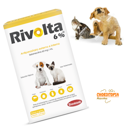 RIVOLTA 6% PERROS Y GATOS HASTA 2.5 KG 0.25 mL PIPETA