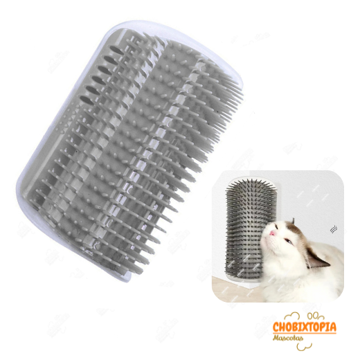 CEPILLO RASCADOR ESQUINERO MASAJEADOR PARA CATNIP PLOMO