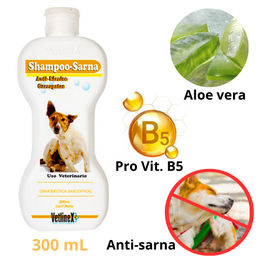 SHAMPOO VETLINEX CONTRA LA SARNA X 300 ML