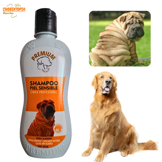 SHAMPOO PREMIUM PIEL SENSIBLE-AVENA ALMENDRAS FRASCO x 250 Ml