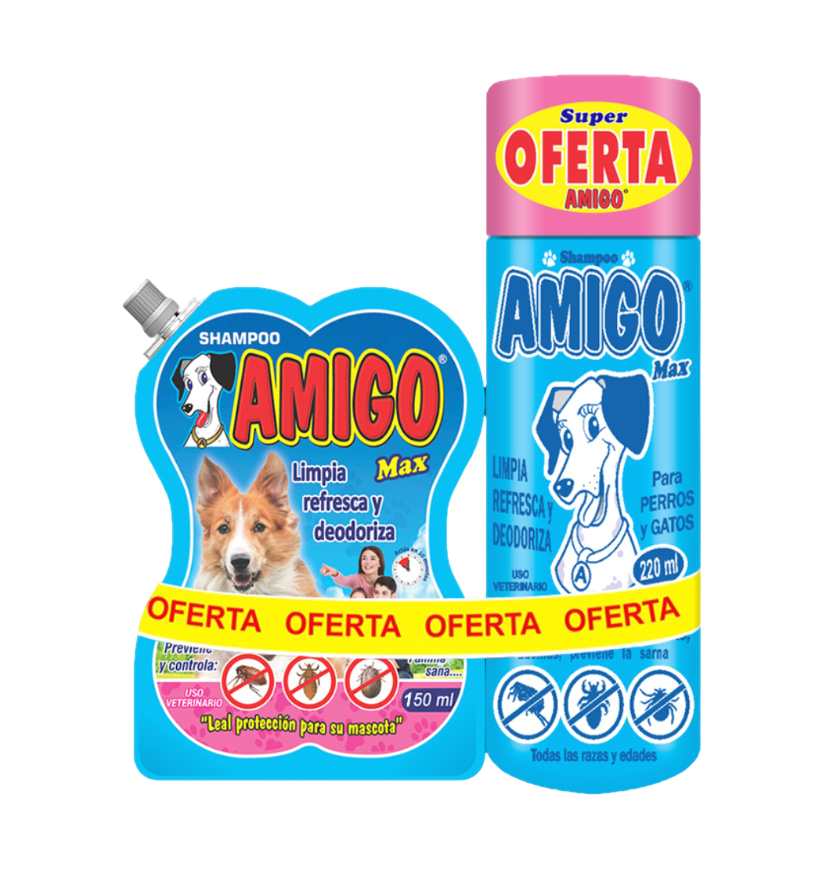 SHAMPOO PARA MASCOTAS AMIGO FRASCO 220 mL