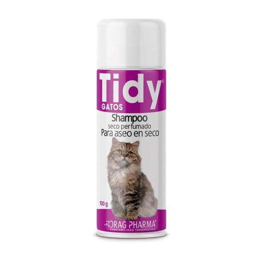 SHAMPOO "TIDY" SECO PERFUMADO 100 g (PARA GATOS)