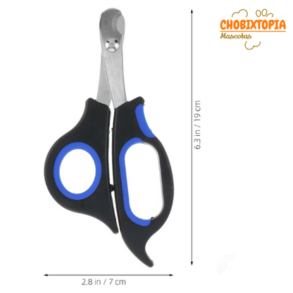 CORTAUÑAS TIJERA PARA GATOS Y PERROS-MASCOTA AZUL BORDE-GRANDE