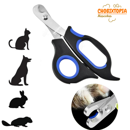 CORTAUÑAS TIJERA PARA GATOS Y PERROS-MASCOTA AZUL BORDE-GRANDE