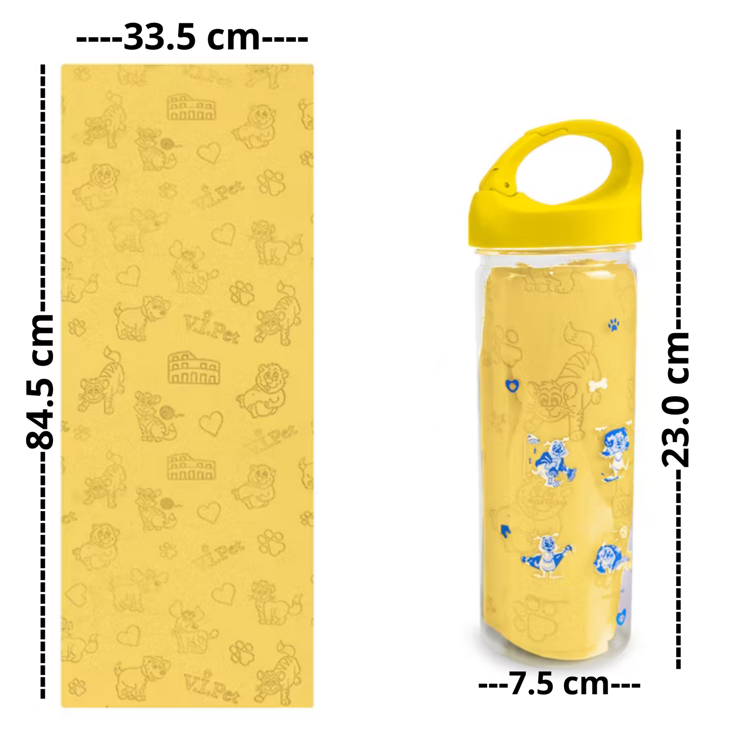 TOALLA MULTIFUNCIONAL ABSORBENTE PARA MASCOTAS AMARILLO