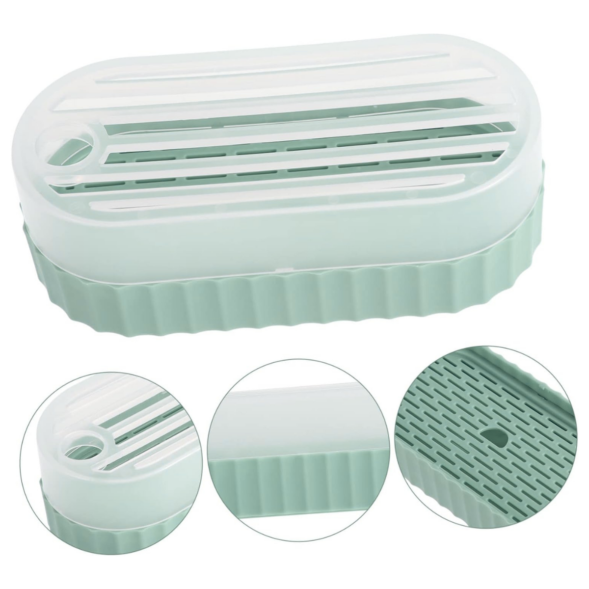 CAJA DE HIERBA GATERA MACETA PARA GATOS - VERDE OLIVO