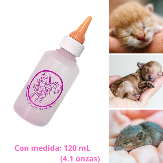 BIBERON PARA MASCOTAS x 120 mL - ROSADO (4.1oz)