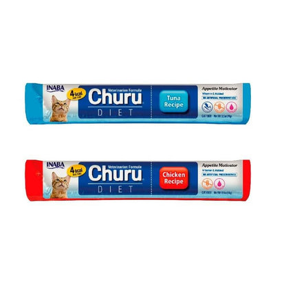 DUO CHURU VET DIET - ATUN POLLO 50 U (PACK CATNIP ROSA)